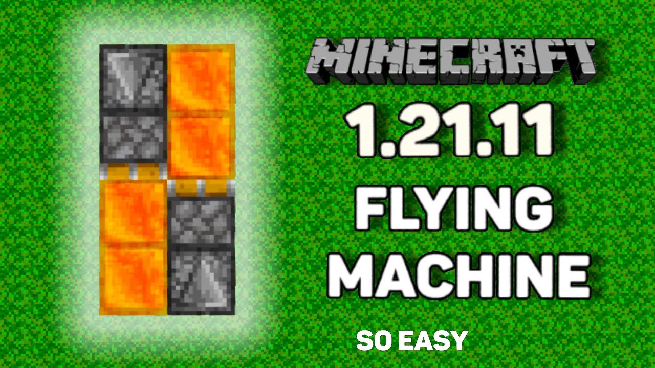 How to make a FLYING MACHINE in MINECRAFT! 1.21.11 - YouTube