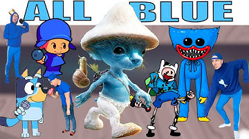 FNF Character Test Vs Playground | All Blue Characters In Real Life