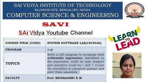Write a LEX program to recognize valid arithmetic expression.
