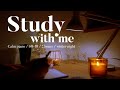🎅2-hour winter STUDY WITH ME⛄/ Calm Piano / pomodoro (50/10) / christmas mood focus study music