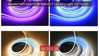 Homekit WiFi Smart COB RGB+CCT Led Strip Light 12V 1m 2m 3m 4... — Amazing Value 2026 | Must Have!