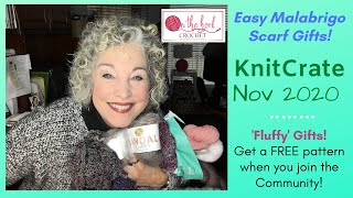 KnitCrate Nov 2020 Unboxing & Easy Christmas Gift Ideas! On The Hook Crochet