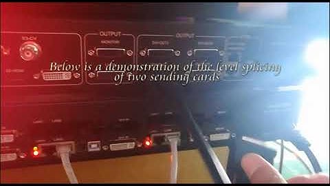 KYSTAR U3 PROCESSOR  demo video(Open three pictures with  8 input and 2 output)