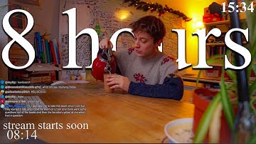 LIVE | 8-HOUR study with me 📚⛈️ rain sounds & pomodoro timer 60 & 10