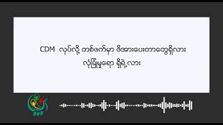DVB - ဖက်ဒရယ်စစ်တပ်ပေါ်လာမယ့် အချိန်ကို စောင့်နေသူ CDM ရဲတပ်သား