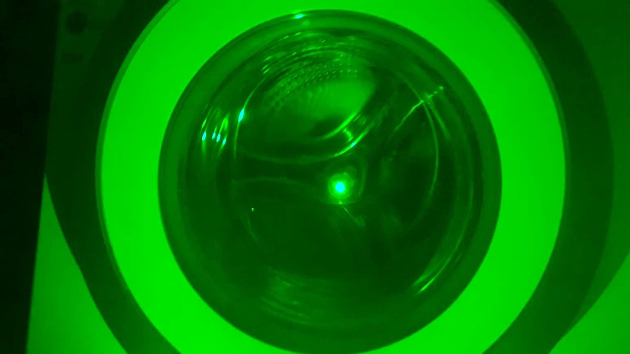 Washing machine spin cycle 8H + green light 😴
