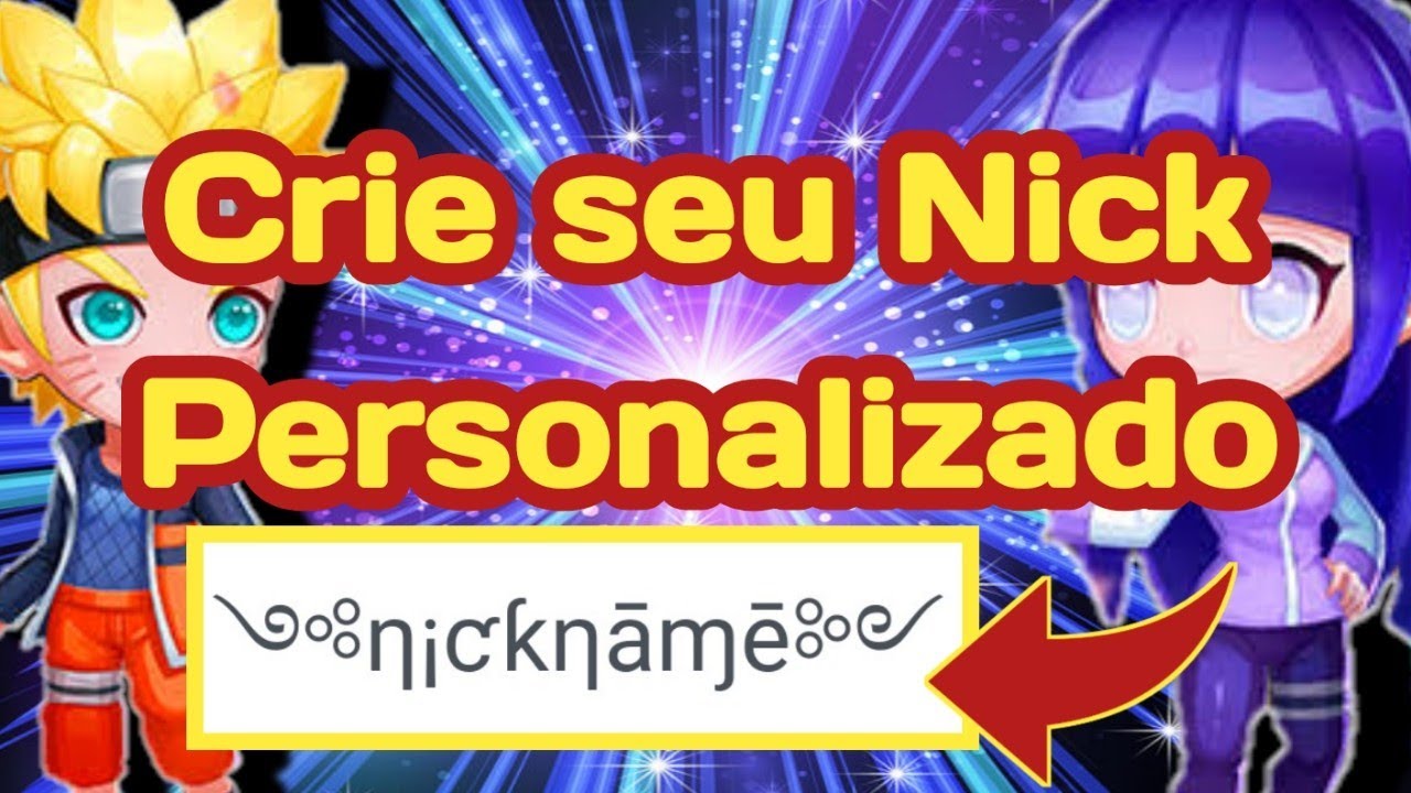 Nick personalizado para jogos YouTube