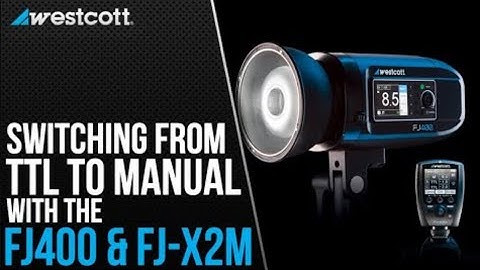 FJ400 Strobe Overview: Switching from TTL to Manual Mode