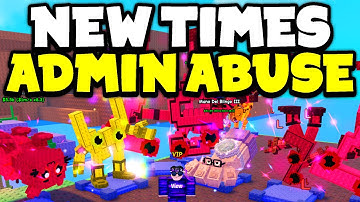 New TIMES for ADMIN ABUSE in Plants Vs Brainrots Roblox