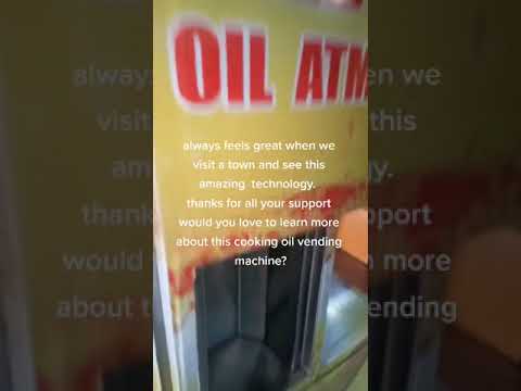 H-TECH cooking oil vending machine (video)