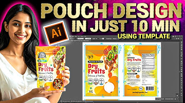Dry fruit packaging Design in Just 10 Min Using Template