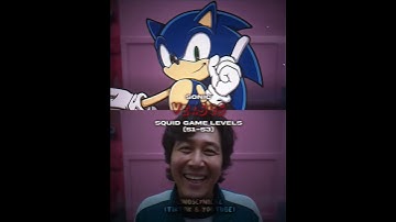 Sonic Vs Squid Game levels | Filler | #shorts #squidgame #gihun #sonic