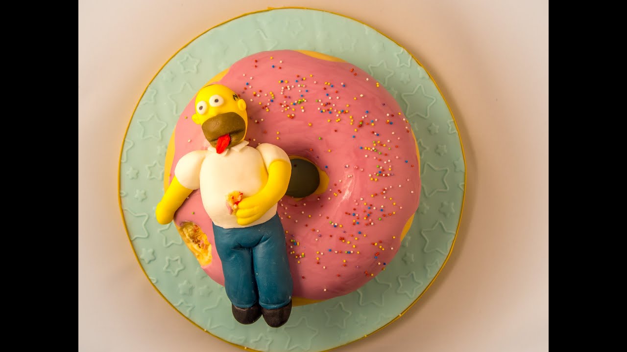 Simpsons Torte Ein Riesendonut Fur Homer Simpson Teil 1 Youtube 