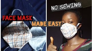 How To Make Fabric Face Mask At Home | Made Easy DIY Face Mask | No Sew