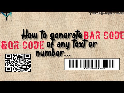 How to generate BARCODE and QR CODE of a text and number...