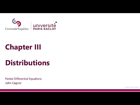 PDE - Chapter III - Introduction