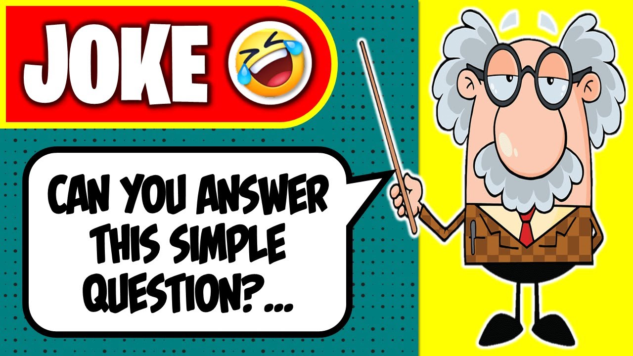 🤣 BEST JOKE OF THE DAY! An eccentric professor gave a one question