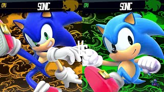 Sonic Vs Classic Sonic - Super Smash Bros Mods