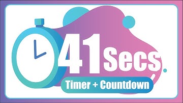 41 Seconds countdown Timer ⏱ with Alarm 🚨 (The Moments)