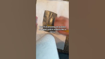 Day 4 of drawing on a piece of paper until it reflects like a mirror #mirror #reflection #drawing