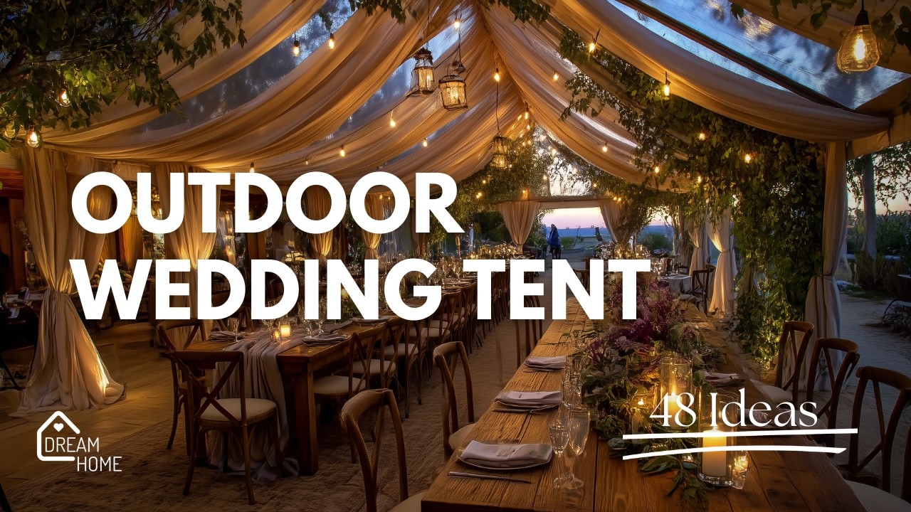 Outdoor Wedding Tent Setup Ideas | Elegant Outdoor Party Tents Inspiration