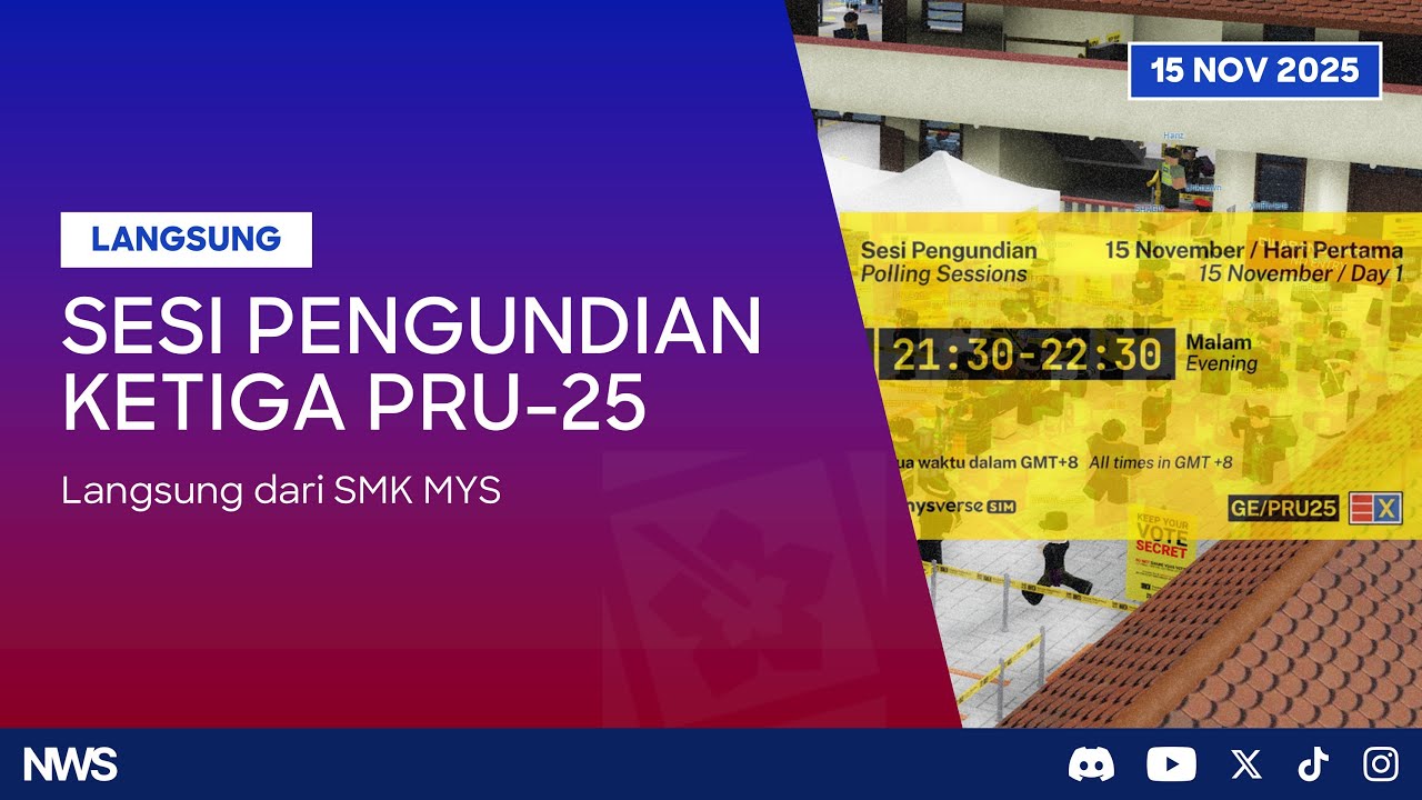 🔴 Sesi Pengundian ke-3 - Pilihan Raya Umum MYSverse ke-25