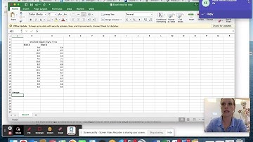 IBDP Biology Tables in Excel Video 1: Formatting your Table