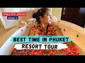 My stay in one of the best resorts in phuket  resort  room tour  floral bath experience ep 3
