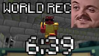 Forsen reacts to MINECRAFT WORLD RECORD 6:39 - Baj Gets Minecraft WR