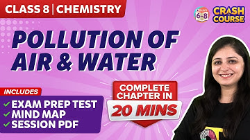 Pollution of Air and Water - Complete Chapter | Mindmap with Explanation | Class 8 | Crash Course