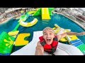 WORLDS BIGGEST INFLATABLE WATER PARK!!