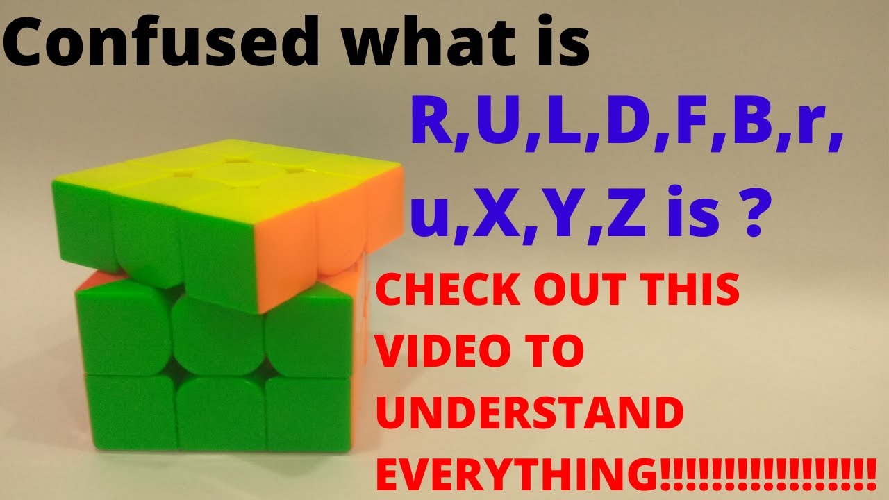 Cube notations of a 3 by 3 cube || •CUBOLOGIX• - YouTube
