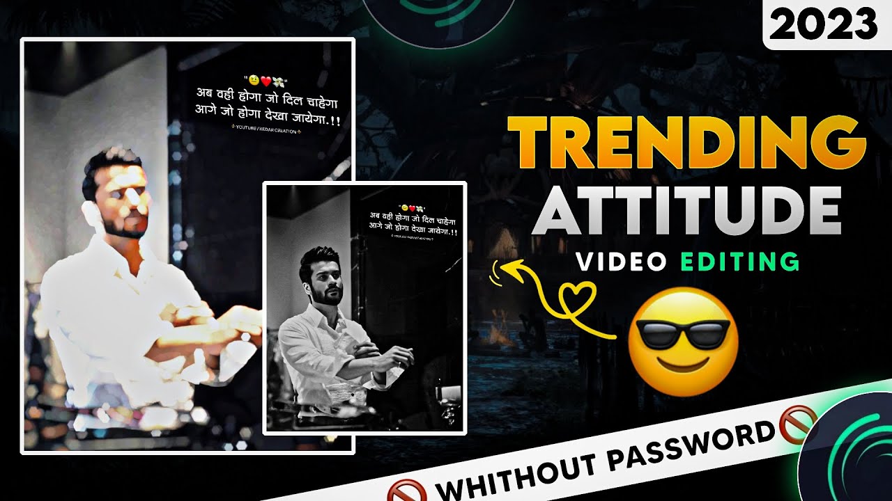 New Boys Attitude Status Video Editing In Alight Motion | Kedar Creation