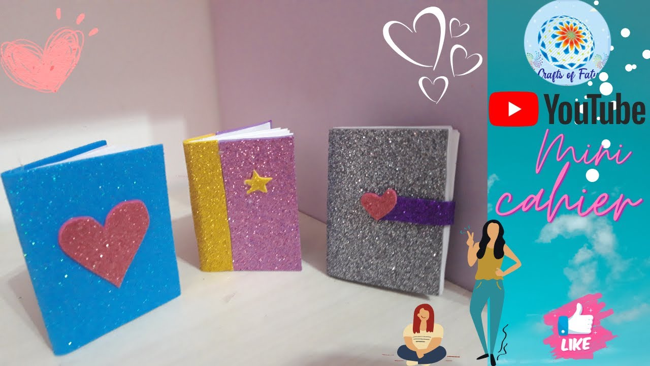Diy/ Fabriquer un mini cahier/MINI notebook /Crafts Of Faty - YouTube