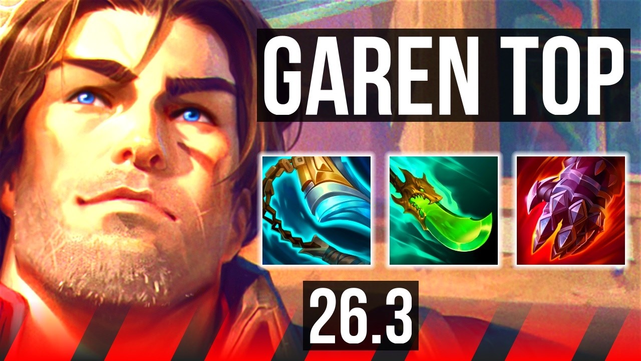 GAREN vs ZAAHEN (TOP) | 5k gold comeback | KR Grandmaster | 26.3