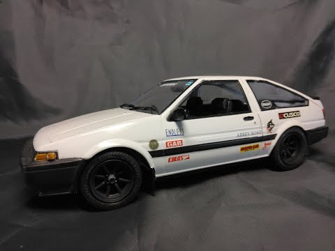 フジミ1/24 スプリンタートレノ峠仕様 AE86 - YouTube
