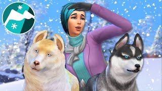 Start of a SNOWY SLED DOG Saga!!  Sims 4: Snowy Sled Dogs • #1