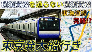 【品鶴線】横須賀線を通らない横須賀線、東京発大船行きに乗ってみた！