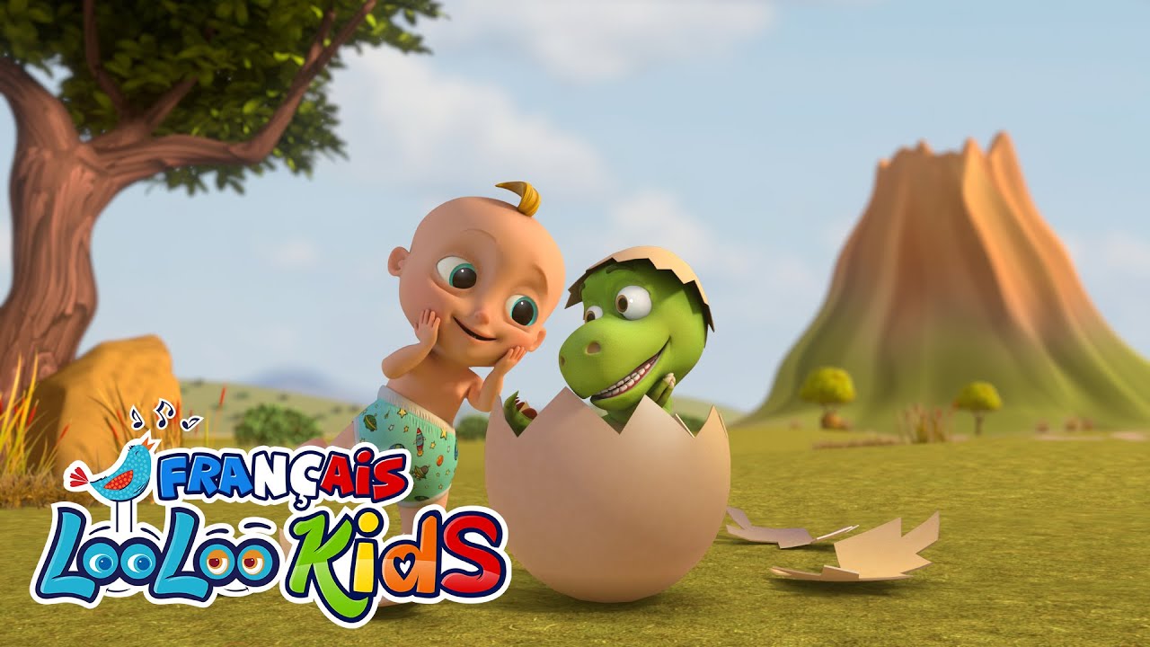 🤗 Zigalou le Dinosaure Rigolo 🦕 Comptine Amusante à Gestes Pour Bébé | LooLoo Kids en Français