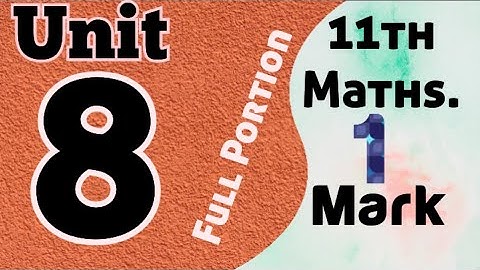 class 11 Maths chapter 8 one mark shortcut