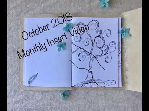 October 2018 Bullet Journal Insert