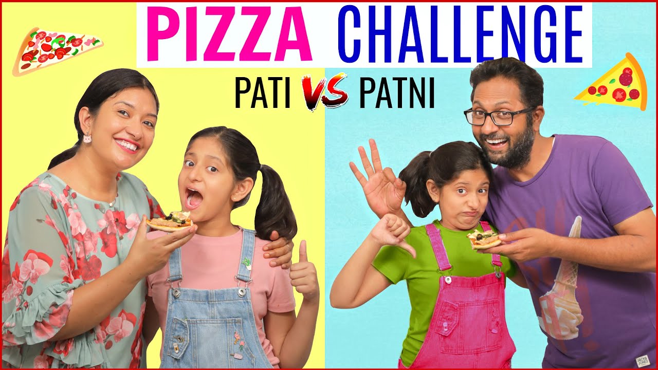 Pizza Challenge - PATI vs PATNI | CookWithNisha | Cook With Nisha