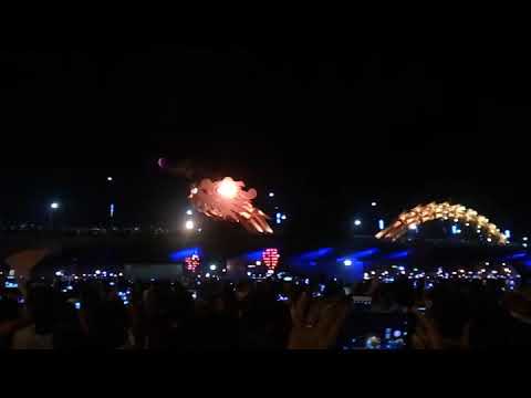 cau ham rong da nang New 2022 Cầu Hàm Rồng, Đà Nẵng, Việt Nam| Ham Rong bridge.Dragon spit fire and water. Rồng phun lửa và nước.