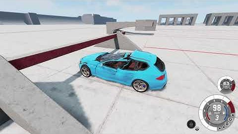 BeamNG.drive NEW Gridmap - Exploring With Stunts & Crashes || No Music