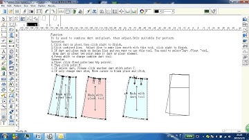 Richpeace Garment CAD Software Adjust with Dart or Pleat Merged (V9)