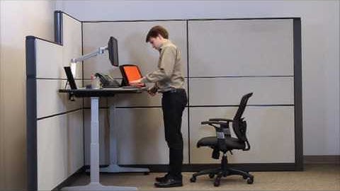 Workrite Ergonomics Sierra/Fundamentals Programmable Control - Setting Standing Height