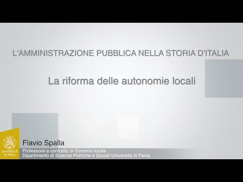 Spalla - 02 - La riforma delle autonomie locali