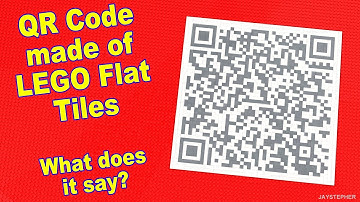 LEGO QR Code Using Flat Tiles