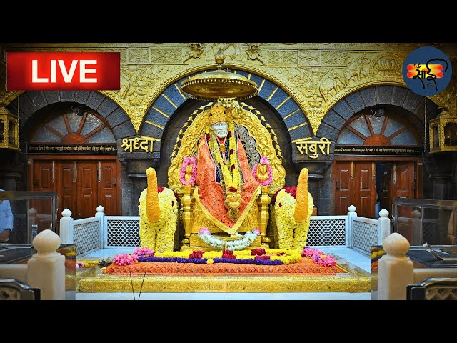 Sai Baba Live Darshan Today 8 May 2024  | Live From Shirdi class=