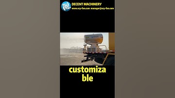 How does Decent Machinery fog cannon support effective dust suppression in challenging environments?